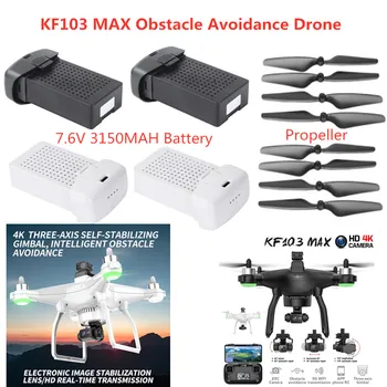 KF103 MAX GPS RC Drone Batérie 7.6 V 3150mA Batérie Vrtule Pre KF103 pro Drone Príslušenstvo KF103 MAX Vyhýbanie sa Drone ToyParts