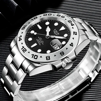 2022 Nové LIGE Hodinky Pre Mužov Sport Quartz Luxusné náramkové hodinky z Nerezovej Ocele Hodiny s Svetelný Mužov Sledovať Relogio Masculino