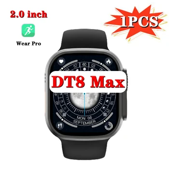 DT8 Max Smart Hodiniek Veľkoobchod VIP Sreies 8 Bezdrôtové nabíjanie, NFC Ženy, Mužov, VEĽKÝ 2.0 Palcový DT Č.18 Max Smart Hodinky
