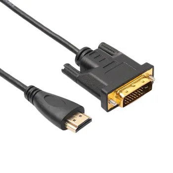 1080P 3D kompatibilný s HDMI-DVI kompatibilný s HDMI Kábel DVI-D 24+1 Pin Adaptér, Káble pre XBOX DVI na HDMI-kompatibilný Kábel 1M