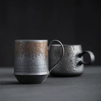 KuBac HoMmi Nové MODULY Kameniny ručné Japonskom štýle vintage šálku kávy popoludňajší čaj keramický hrnček nastaviť retro šálku kávy