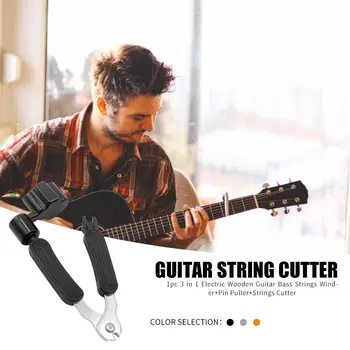 Hot Predaj Gitaru String Winder Farbou Mini Pocket Gitara Dreva Gitara Peg String Winder+String Pin Sťahovák+String Fréza
