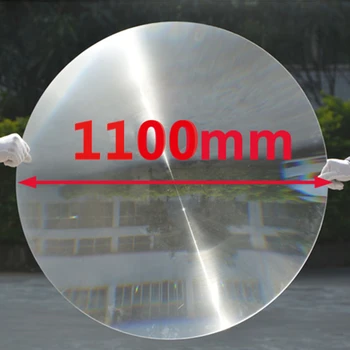 veľké rozmery Priemer 1100 mm Ohnisková vzdialenosť 1100 mm 1300 mm Fresnelove Šošovky led chladičom objektív Slnečnej energie Kolo akryl fresnelove šošovky