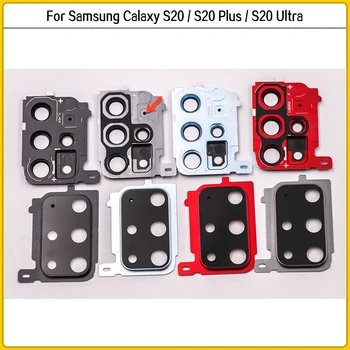 Nový Samsung Calaxy S20 Plus / S20 Ultra Zadná Kamera Rám Držiaka Objektív Sklo Panel Kryt G980 Späť Fotoaparát, Sklenený Objektív Replac