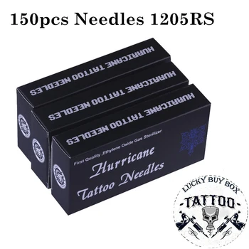 150PCS Profesionálne Tetovanie Ihly 1205RS Kolo Shadery Sterilizovať Tetovanie Ihly Zdravotnícky Materiál z Nehrdzavejúcej Ocele