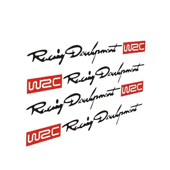 4Pcs Módne Auto Nálepky Racing Rozvoj WRC Auto Dverí Rukoväť Dekoračné Nálepky-Nálepky