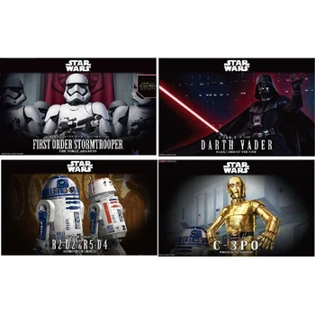 Star wars Darth Vader c-3po, R2-D2 storm trooper Montáž model hračka pre deti, Zberateľské Hračky Narodeninám