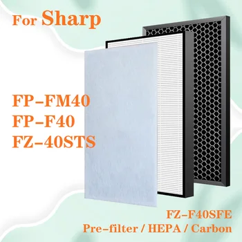 FZ-F40SFE pre Ostré čistička Vzduchu HEPA filter uhlíkom FP-F40 FZ-40STS FP-FM40 FPF40 FPFM40 Náhradné Príslušenstvo časť