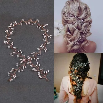 Svadobné Hairbands Tiaras Crystal Pearl Čelenky Lete Dievčatá Strana Headpiece Nevesta Prom Koruny Headdress Vlasy, Šperky 2022 Trend