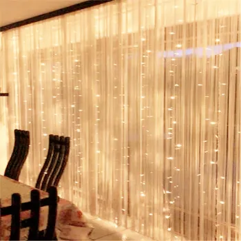 220V 4*2,5 M 320Leds Cencúľ svetelné Girlandy LED Záves String Svetlo Strany Záhrady Domov Svadobné Fáze Vonkajšie Dekoratívne Osvetlenie