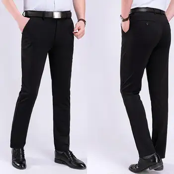 Muži Móda Farbou Tvárny Šaty, Nohavice Čiernom Obleku Formálne Business Svadobné Nohavice Pre Office pánske Oblečenie