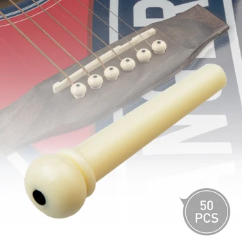 50pcs/set Plastových Akustická Gitara Most Kolíky Ľahký Materiál ABS Pre Ľudové Gitary Náhradné Príslušenstvo