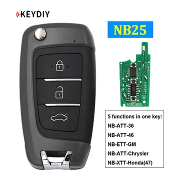 NB25 Multi-funkčné Univerzálne Diaľkové Ovládanie Auta Kľúč pre KD900 KD900+ URG200 KD-X2 NB-Series Remote (Všetky Funkcie Žetóny)