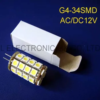 Vysoko kvalitný AC/DC12V LED žiarovky G4,G4 led Crystal svetlá GU4 LED lampa 12VAC žiarovky G4 GU4 LED Svietidlá bezplatnú prepravu 2 ks/veľa