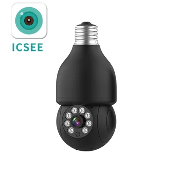 2MP 1080P iCsee App E27 svetlo Vedúci Zásuvky Bezdrôtová PTZ IP Dome Kamera Farebná AI Humanoidný Detekcie Bezpečnostné CCTV Baby Monitor