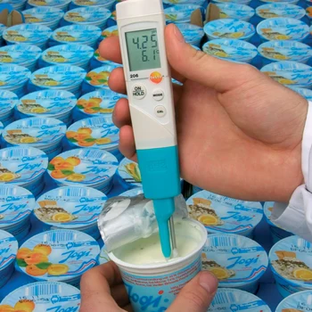 Priemyselné Testo 206 ph2 IP68 Digitálny Profesionálny PH Tester Meter Pre Semi-Pevné Jedlo Jelly Krém Mäso, Syry, Ovocie Phmetro