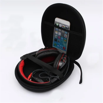 Najnovšie EVA Slúchadlá Skladovanie Prípade Zips Tvrdé puzdro pre Sony Audio-Technica Headset, Black Slúchadlá do uší Cestovná Taška