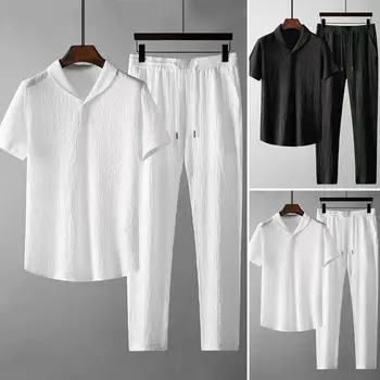 2022 v Lete Muži Tepláková súprava Módy Klasické Oblečenie Mužov Business Bežné Krátke Rukáv Tričko Šnúrkou Šortky Športové ropa hombre