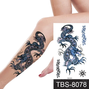 dočasné tetovanie phoenix dragon zvieratá tattoo art telo nálepky ženy muži nohy sexy tetovanie falošné nepremokavé odtlačkový aršík vody