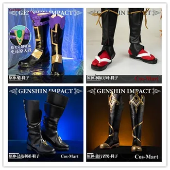 Cos-Mart Hra Genshin Vplyv Tartaglia/Xiao/Éter/Kaedehara Kazuha Topánky Cosplay Univerzálny Módny Boj Proti Topánky Úlohu Hrať Používané