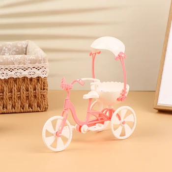 1PC Vhodné pre 16-17 cm bábiku 6-palcový bicykel doll house hračka príslušenstvo posuvné trojkolka Bábiky Hračky Príslušenstvo