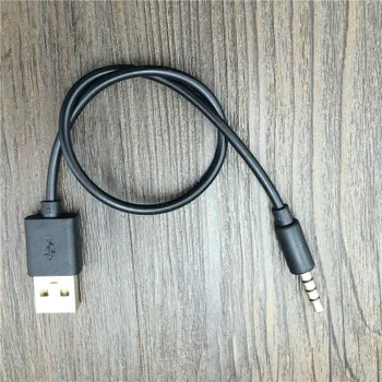 3,5 mm Muž AUX Audio Konektor do Konektora USB 2.0 Converter Kábel Kábel pre Apple Ipod MP3 Audio Kábla Line