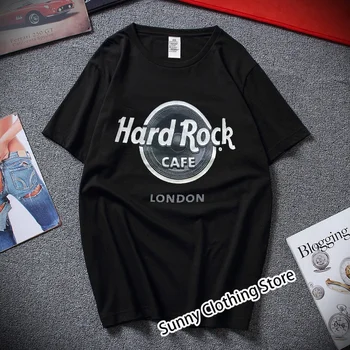 Móda, Nové T-Shirts Muži Ženy Hard Rock List Tlač Kolo Krku Bežné Hip Hop Štýl Čistej Bavlny Harajuku Luxusné pánske T-Shirt