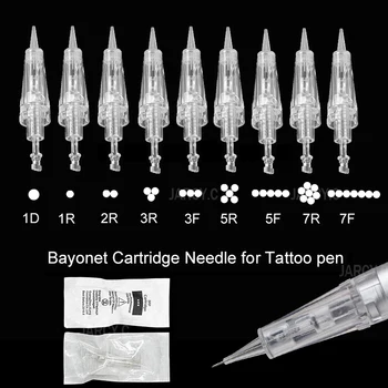 100ks Microblading Kazety Ihly Microblading Obočia, Tetovanie Ihly Sterilizované make-up Kazety Ihly pre PMU Stroj