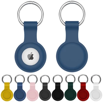 Originálne Tekuté Silikónový Kryt Pre Apple Airtag Prenosné aplikácie keychain Nárazníka puzdro pre apple airtags sledovacie zariadenie, ochranné Prípadoch