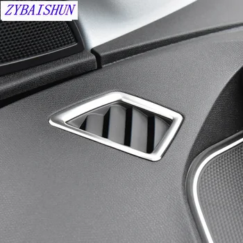 Auto Styling 2 ks Nehrdzavejúca oceľ Tabuli Malé, klimatizácia, Zásuvky Dekorácie Kryt Pre Peugeot 3008 5008 GT 2017-18
