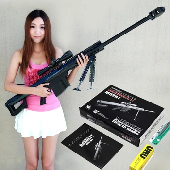 Doprava zadarmo 1:1 Mierke M82A1 12,7 mm Sniper Puška 3D Papier Model Cosplay Súpravy Dieťa Dospelých 