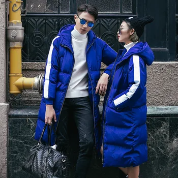 Tcyeek Zime Dole Bavlna Kabát Žena Streetwear Oblečenie pre Mužov 2020 kórejský Dlhé Hrubé Teplá Bavlnená Bunda Ženy Vetrovka Muž s Kapucňou