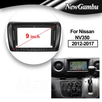 9 Palcový autorádio vhodné Na Nissan NV350 2012-2017 DVD GPS Mp5 ABS PC Plastu Fascia Tabuli Rovine Rámu