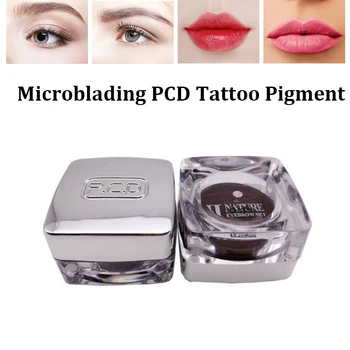 PCD Permanentného make-upu Microblading Pigment Tattoo Ink Nastaviť Kozmetické Ručné Farba Na Obočie Micro Tetovanie Atramenty 13Color Možnosť
