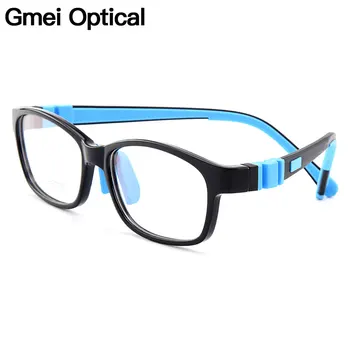 Gmei Optické Nové detské Okuliare Ultra-ľahké Flexibilné TR90 Silica Gel Pohodlné, Bezpečné Plný Rim Deti Lupa 