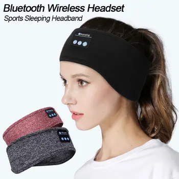 Bezdrôtová Bluetooth Slúchadlá Spanie Kapela Slúchadiel, Mäkké Elastické Handfree hlavový most Športové Headset Strane Spáč MP3 Prehrávač Hudby