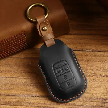 Luxusné Kožené Kľúča Vozidla puzdro Fob Chránič Keychain Príslušenstvo pre Honda Civic Xrv Vezel 10. do 12. Jade Keyring Držiteľ Taška