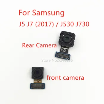 1psc Pre Samsung Galaxy J5 J7 (2017) / J530 J730 Späť veľkého Hlavného Zadná Kamera, predná kamera Modul Flex Kábel Pôvodného Nahradiť Časť.
