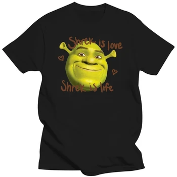 Shrek Je Láska Shrek je Život Print T Shirt Muži Ženy Lete Bavlna Nadrozmerné Pohodlné T-shirt Módne Trendy Krátky Rukáv Tees