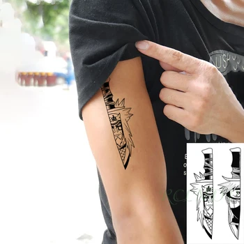 Nepremokavé Dočasné Tetovanie Nálepky Nože anime, Komiksu Chlapec Tatto Flash Tetovanie Falošné Tetovanie Malej Veľkosti Umenia pre Mužov, Ženy