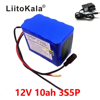 HK LiitoKala 100% Nové Ochranu Veľkú kapacitu 12V 10Ah 18650 lítiová Nabíjateľná batéria 12v 10000 mAh kapacita+12.6v1A