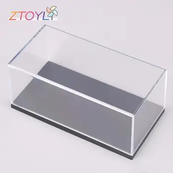 1/43 Transparentné Akrylátové Pevný Kryt Prípade Display Box Pre Model Auta Obrázok Zberateľskú Miniatúrne Úložný Box