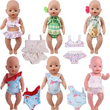 Cenovo dostupné Plavky Doprava Zadarmo Fit 18-Palcové American Doll A 43 cm Baby New Born Bábiku，Našej Generácie ,DIY Darček Pre Deti