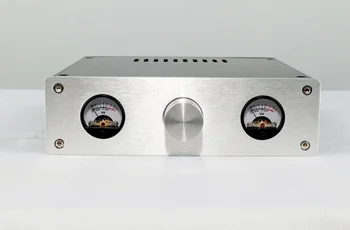 Hliníkové Šasi DIY HiFi VU Meter Zosilňovač Audio púzdro Veľkosť 215*229*62mm