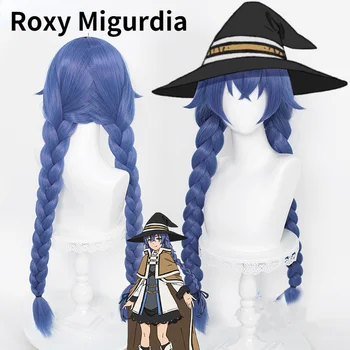 Roxy Migurdia Cosplay Nezamestnanosti Reinkarnácia Mushoku Tensei Cosplay 88 cm Modrá Parochňu Anime Cosplay Tepelne Odolných Syntetických Parochní