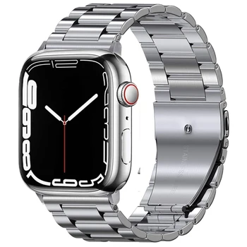Kovové Nerezové Popruhy Pre Apple hodinky UItra 8 7 49 mm, 45 mm 41mm Náramok Náramok iwatch Série 6 5 3 SE 44 mm 40 mm correa