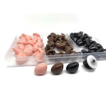 Bezpečnosť Nosy 20 mm Pre Amigurumi Čierna/Hnedá/Pink Môže Byť Zvolený Prísť S Podložkami