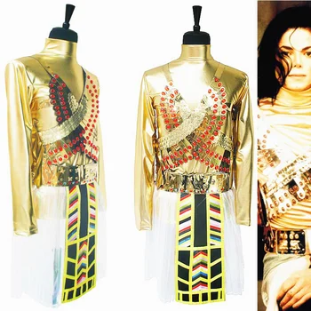 ZRIEDKAVÉ MICHAEL JACKSON MJ Pharaoh Egypt pamätáte sa na Čas, Nastaviť Jedinečné Tanečné Oblečenie Parochne Halloween Kostým Chritmas Zobraziť