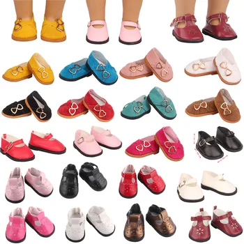 20 Štýle si Vybrať,Mini 7 cm Krásne Kožené Topánky Pre 18-Palcové Americký & 43 Cm Baby New Born Bábiku, Obuv a Doplnky