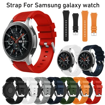 22 mm Silikónový pre Samsung Galaxy Sledovať 46 mm Športové Popruh pre Samsung Výstroj S3 Frontier/Amazfit Stratos Sledovať 2 Huawei Watch2